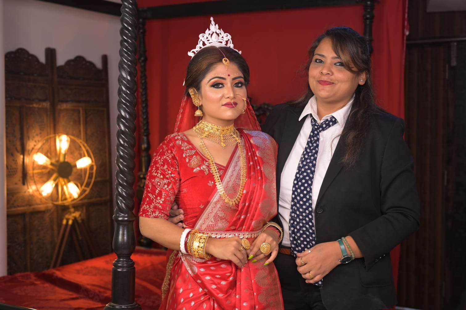 Makeup artist working photo